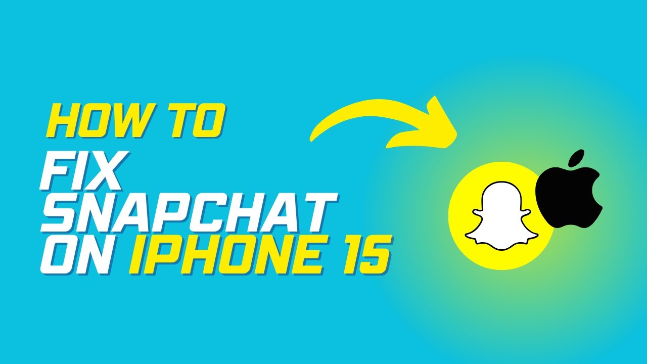 How to fix snapchat on iphone 15 (Problem Solved)